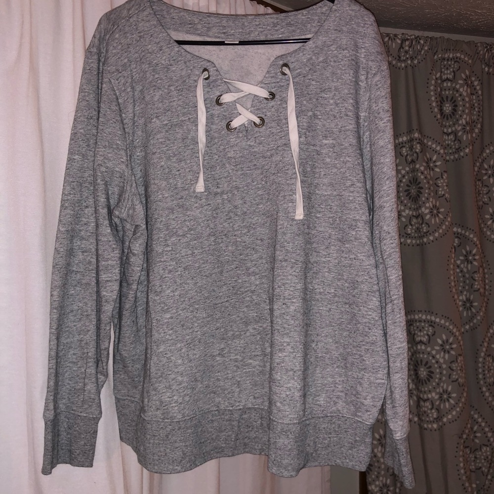XL Old Navy Lace Up Sweater
